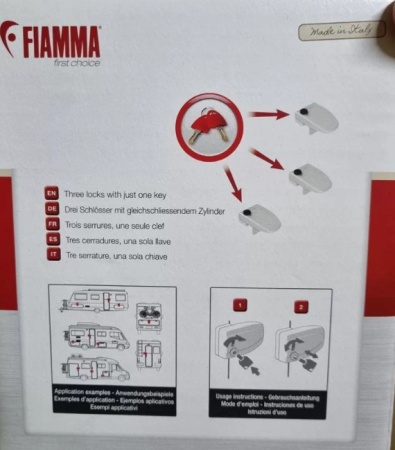 Замок дополнительный Fiamma Safe Door 3 Frame, белый